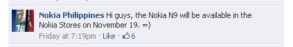 Confirmed: Nokia N9 Releasing Date on Philippines!