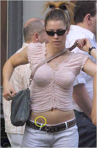 Jessica Biel have a small bird tattoo on her hip