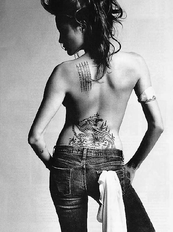 angelina jolie in wanted tattoos