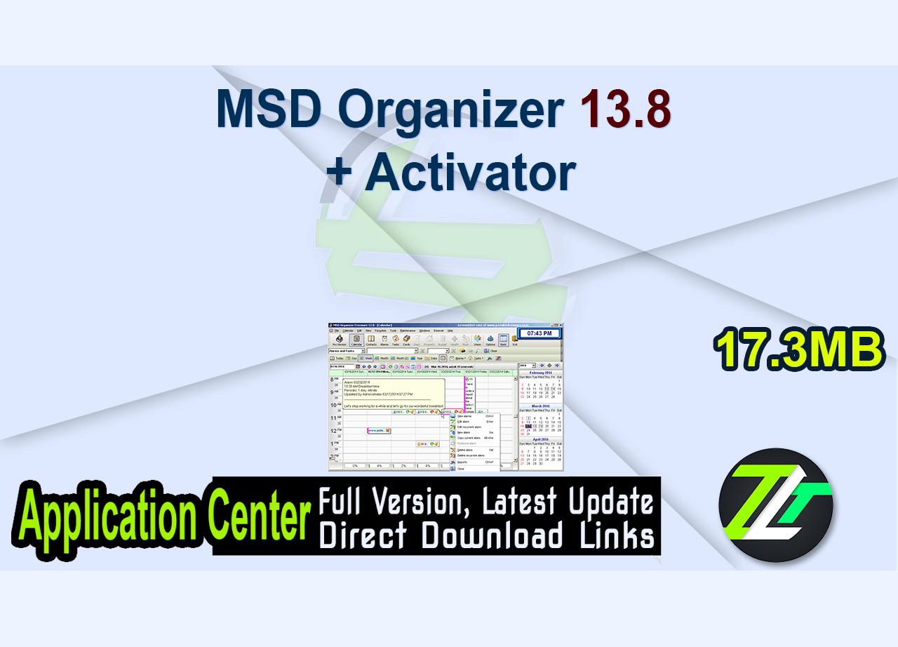 MSD Organizer 13.8 + Activator
