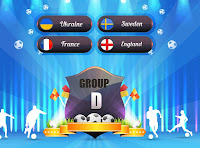 Euro 2012 logo and group D