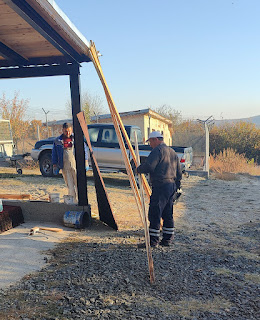 Profiling the wood to fit into the undulations