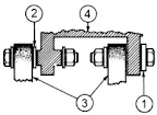 Ford Fiesta alternator mounting components