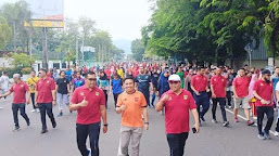 1200an Warga Mengikuti Kegiatan Jalan Sehat Peringatan Haornas 2023