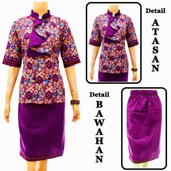 dress batik kerah shanghai