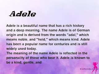 meaning of the name "Adele"