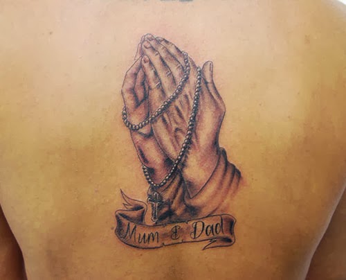 Pray For Mom Dad Tattoo