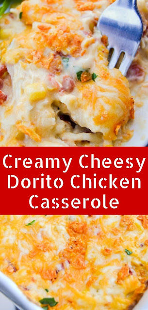 Creamy Cheesy Dorito Chicken Casserole