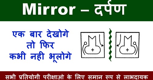 Reasoning Mirror Image in hindi questions and Tricks pdf 