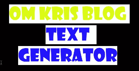 OM Kris Blog Text Generator