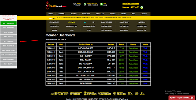 Cara Pasang Togel Pasaran Cambodia di Pastijp pastitogel