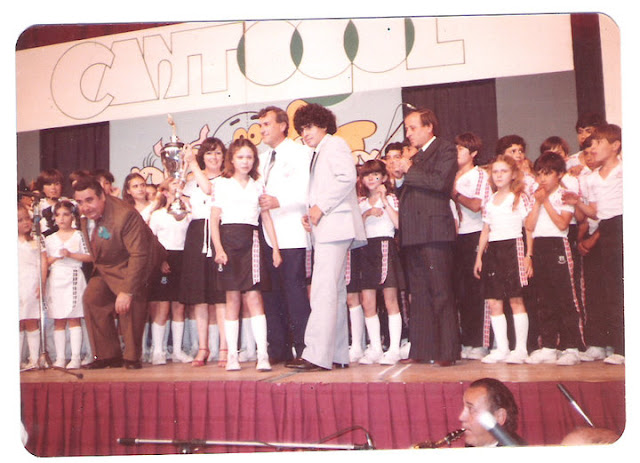 Foto certamen concurso Cantogol 1981 Maradona