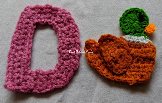 Sweet Nothings Crochet free patterns, D is for duck crochet alphabet motif