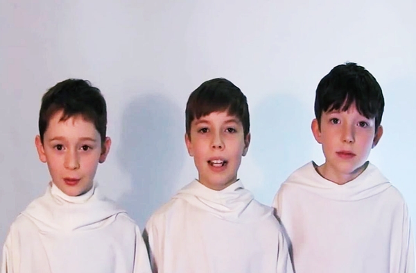 Libera boys speaking Korean