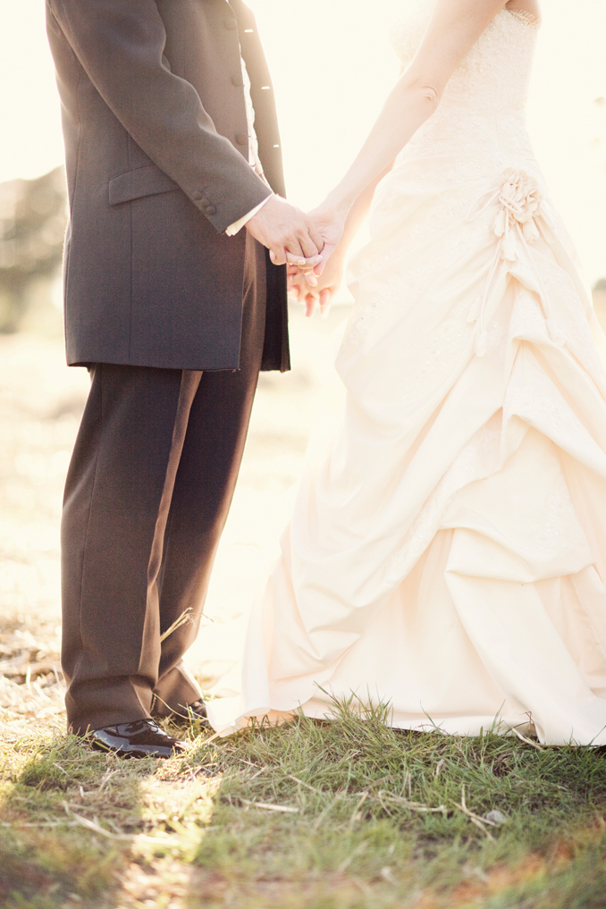 bride and groom holding hands STUDIO 1208