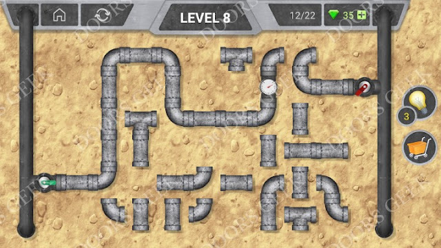 Pipeline [Classic] Level 8 Solution, Cheats, Walkthrough