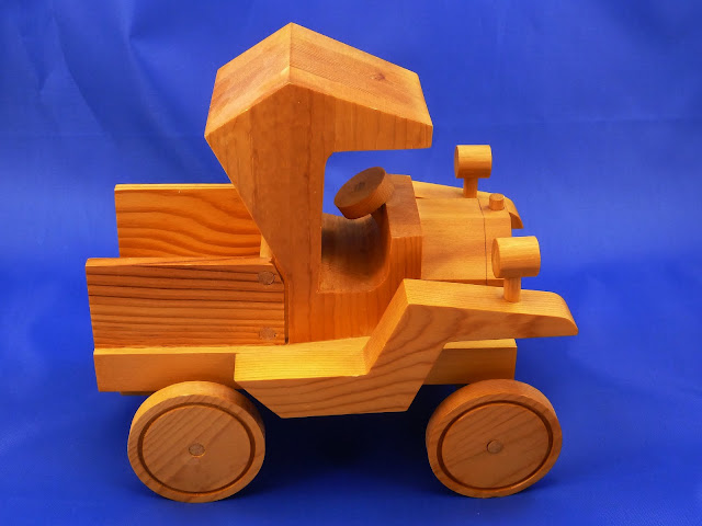 Right Side View - Wooden Toy Truck - Norm Marshall Model T Pickup Truck