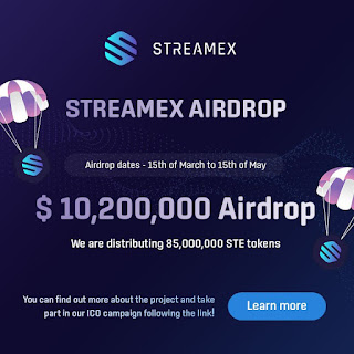 GET UP TO 46$ STE TOKENS I Streamex Airdrop