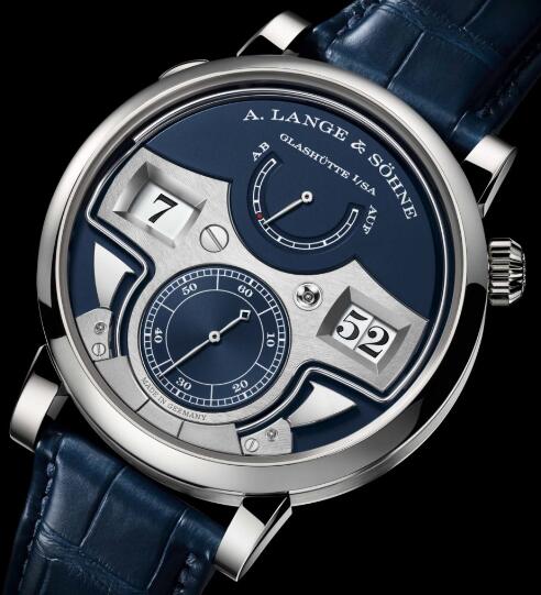 Replica A. Lange & Söhne Zeitwerk Minute Repeater 18K White Gold Blue Dial Watches Review