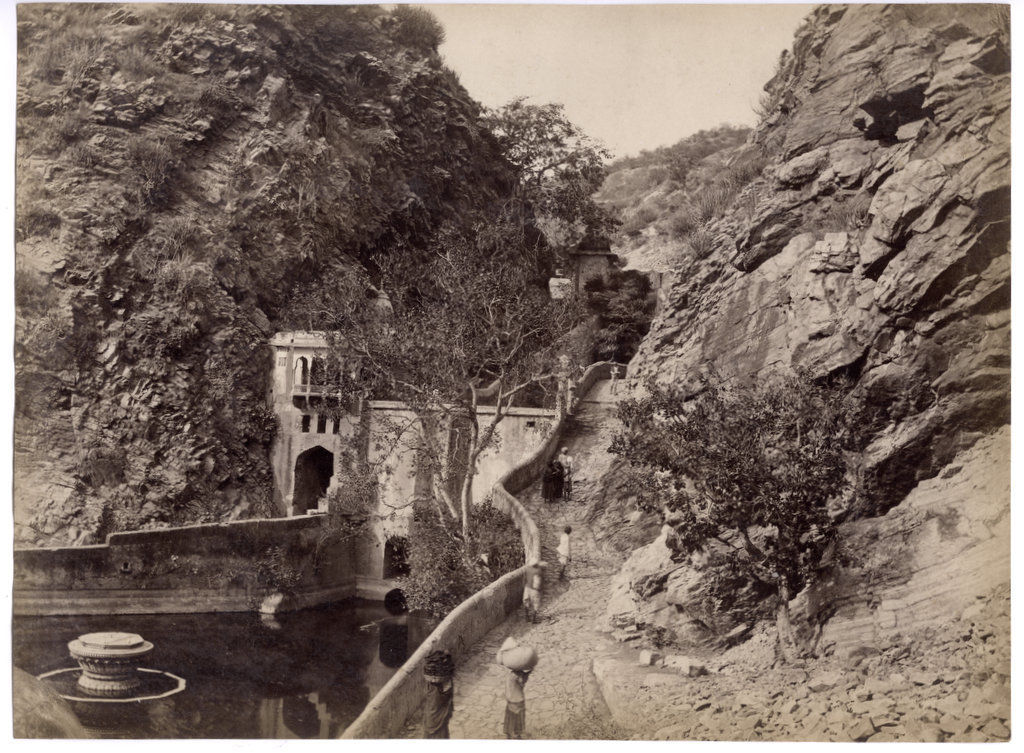 Mountain Track and a Small Dam - India c1880's