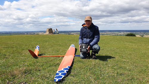 Test flying at Ivinghoe Beacon