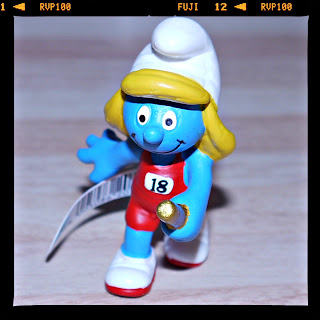 Olympics, relay, Schleich, smurfs