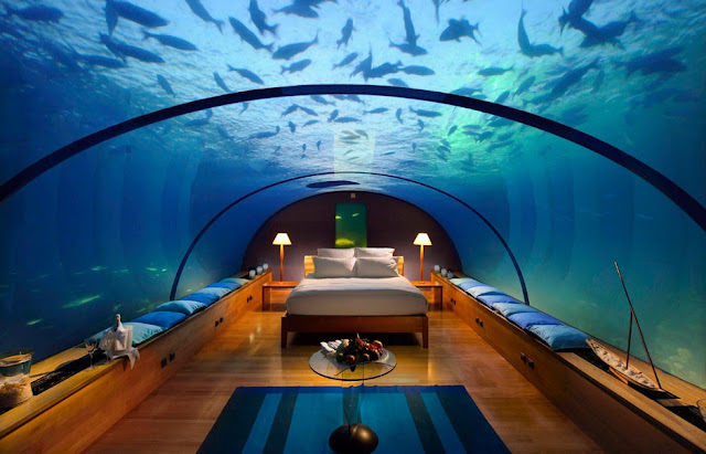 Luxury, luxurious, 5 Star Hotel, Rooms, Bedroom, Underwater rooms, deluxe suites, tapandaola111