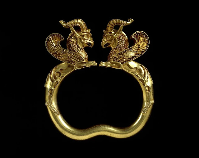 Χρυσό βραχιόλι (μέρος του θησαυρού του Οξού), Τατζικιστάν, 499-300 π.Χ.