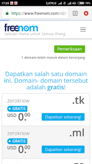 Membuat domain di freenom