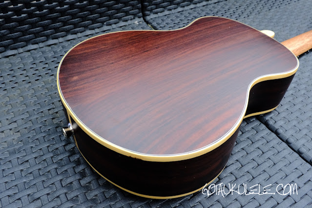 Noah Rosewood Spruce Tenor Ukulele back