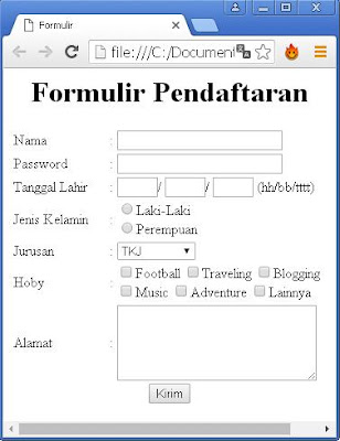 form html