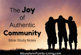 The Joy of Authentic Community 