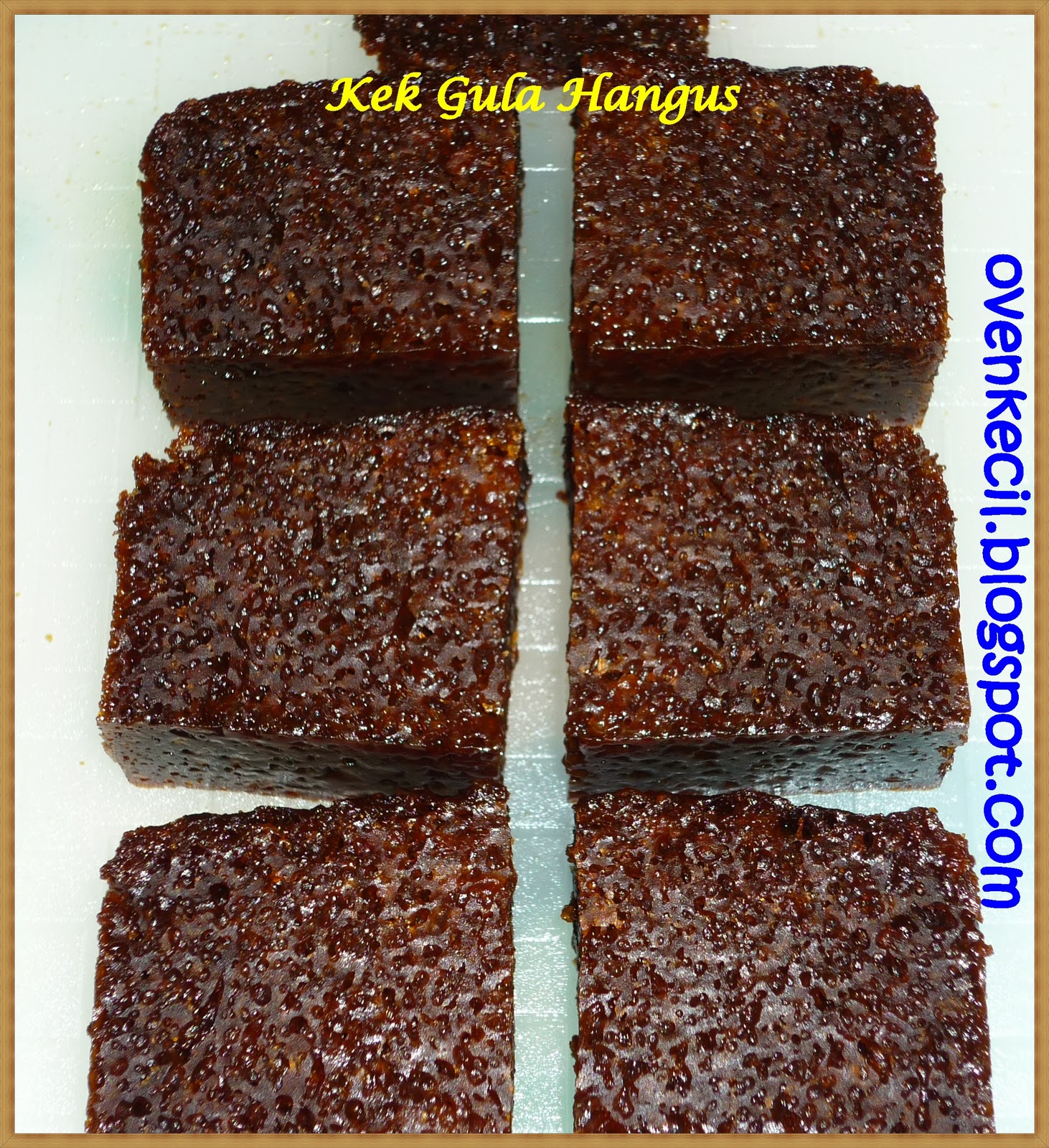 CUTE OVEN, SMALL KITCHEN: KEK GULA HANGUS/ KEK SARANG 