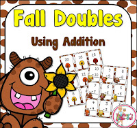 Free Fall Doubles Task Cards