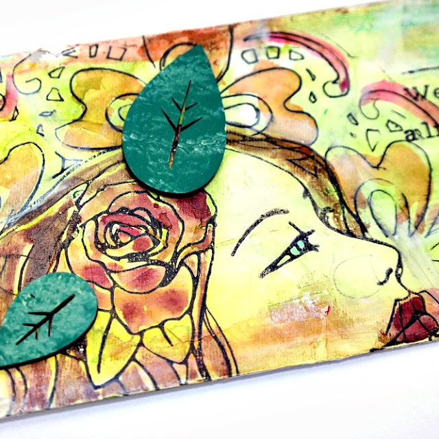 Stamped Watercolor Fragile Tag by Dana Tatar for Tando Creative