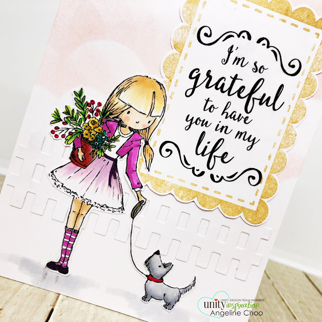 ScrappyScrappy: Unity Stamp Lisa Glanz - So Grateful #scrappyscrappy #unitystampco #lisaglanz #youtube #quicktipvideo #cardmaking #papercraft #stamp #stamping #copicmarkers #lawnfawn #picketfence #delicataink #simonsaysstamp #cloudstencil #timholtz #distressoxide