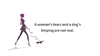 Quote of the Day : Tears and Limping - A Spanish Proverb -