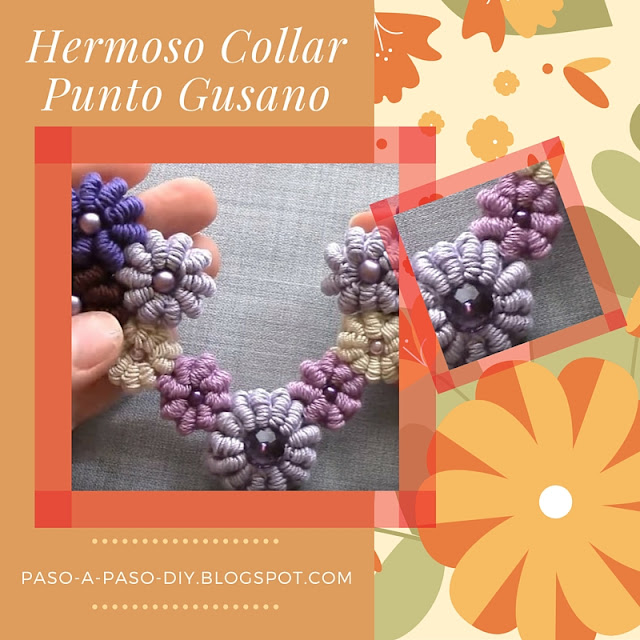 cómo hacer un collar tejido paso a paso