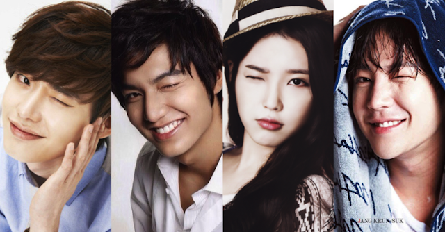 Lee Jong Suk, Lee Min Ho, IU, Jang Geun Suk