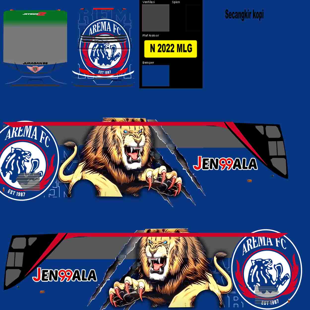 download livery bus arema