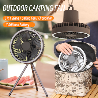 Portable Camping Rechargeable Fan