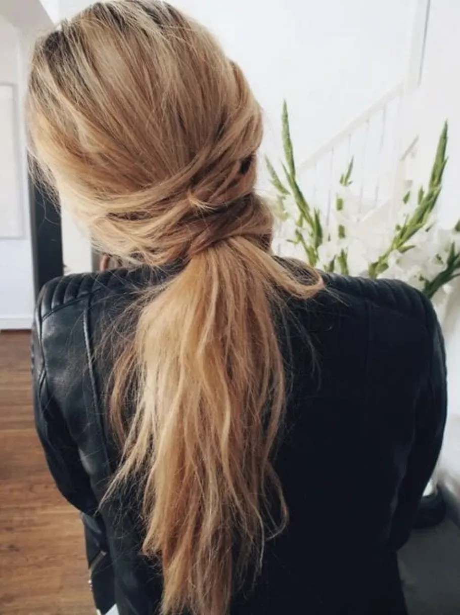 cute messy ponytail hairstyles
