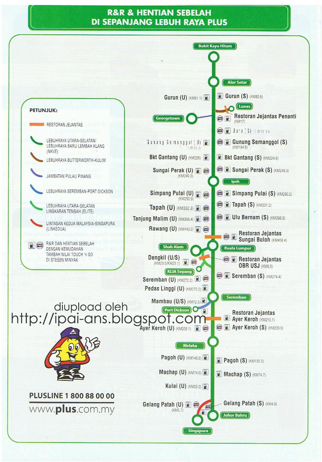 PLUS Expressway Berhad | Senarai R&R Hentian Sebelah Di ...