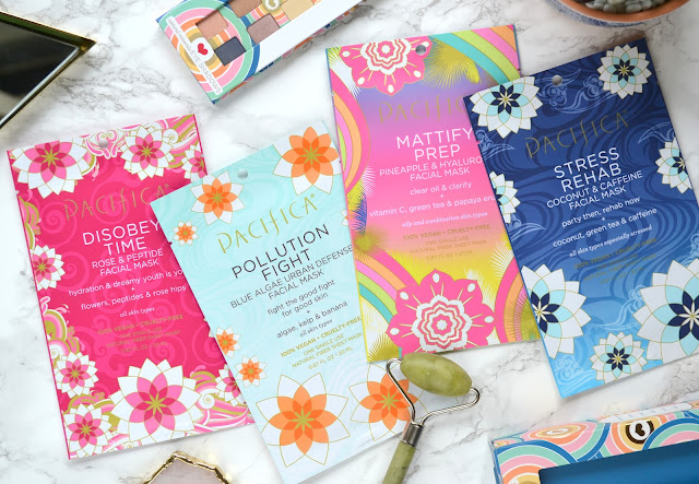 Pacifica Disobey Time, Pollution Fight, Stress Rehab and Mattify Prep Facial Masks