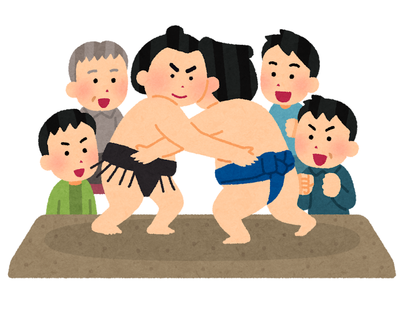 相撲を観戦する人たちのイラスト 男性 かわいいフリー素材集 いらすとや