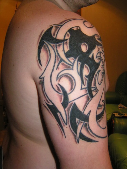 3d tribal tattoos Tribal Tattoos For Men Shoulder And Arm | Japanese Tattoos