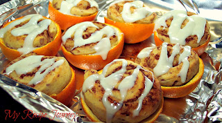 Cinnamon Rolls Grilled in Orange Peels!