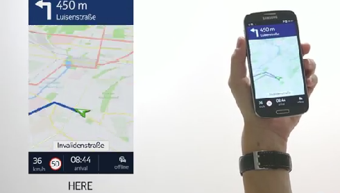 Nokia HERE Maps disponible en exclusiva para dispositivos Smasung de android     .