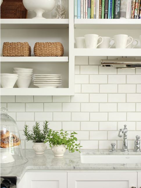 Kitchens With White Subway Tile Backsplash