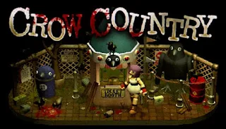 Crow Country retro survival horror game artwork featuring eerie amusement park